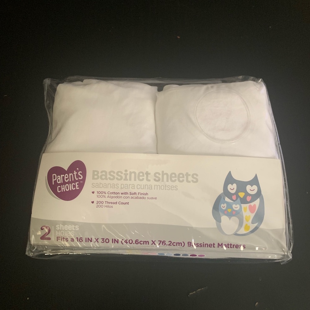 2 pack bassinet sheets